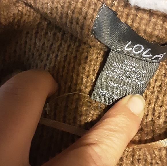 Lola B Waterfall Shearling Cardigan Size Small NWOT - Picture 13 of 14
